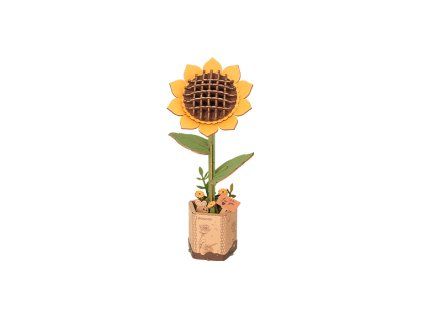 Sunflower - dřevěná stavebnice 3D modelu slunečnice