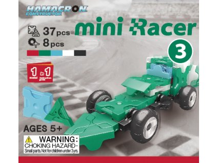 LaQ Hamacron Constructor Mini Racer Zelený