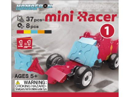LaQ Hamacron Constructor Mini Racer Červený