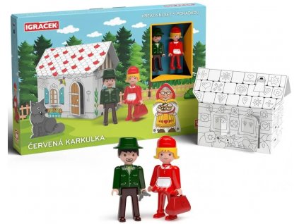 IGRÁČEK - Červená Karkulka - kreativní set s pohádkou