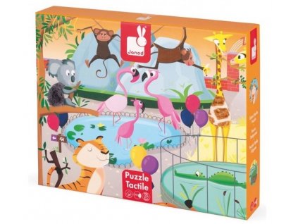 Hmatové puzzle Den v ZOO