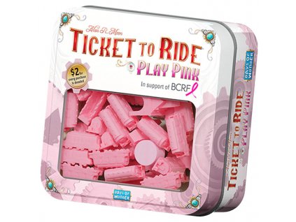 Růžová sada vláčků ke hrám Jízdenky prosím! a Ticket to Ride