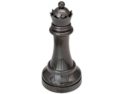 Cast Puzzle Black Chess Queen (Královna)
