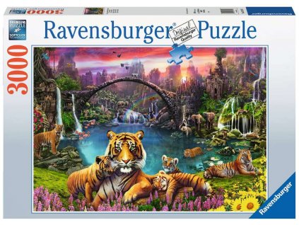 Puzzle Tigers in Paradise 3000 dílků