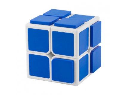 qiyi os cube 2x2 blue scrambled