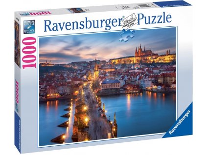 Puzzle Noční Praha Ravensburger 1000 dílků