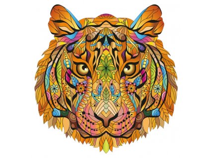 Rainbow Wooden Puzzle Tiger