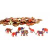 Rainbow Wooden Puzzle Elephant