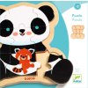 Dřevěné puzzle Panda, 9 dílků