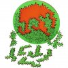 Dřevěné puzzle Ještěrky, Wacko