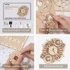 Zodiac Wall Clock - Wooden 3D Puzzle