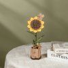 Sunflower - dřevěná stavebnice 3D modelu slunečnice