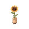 Sunflower - dřevěná stavebnice 3D modelu slunečnice