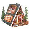A-Frame Cabin - dřevěná stavebnice miniatury