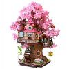 Sakura Tree House - dřevěná stavebnice miniatury