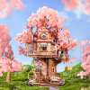 Sakura Tree House - dřevěná stavebnice miniatury