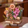 Wooden Blooming Book - dřevěná stavebnice kytiček v knize