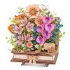 Wooden Blooming Book - dřevěná stavebnice kytiček v knize