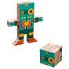 Robot Cube - dřevěný hlavolam