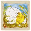 Slepička – vývojové vrstvené puzzle ze dřeva