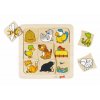 Goki - Memo - Dřevěné puzzle – Kdo kde bydlí?