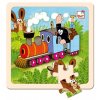 Krtek a mašinka - dřevěné puzzle