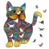 Rainbow Wooden Puzzle Cat