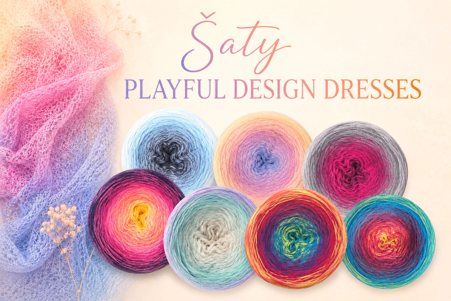 Šaty PLAYFUL DESIGN DRESSES