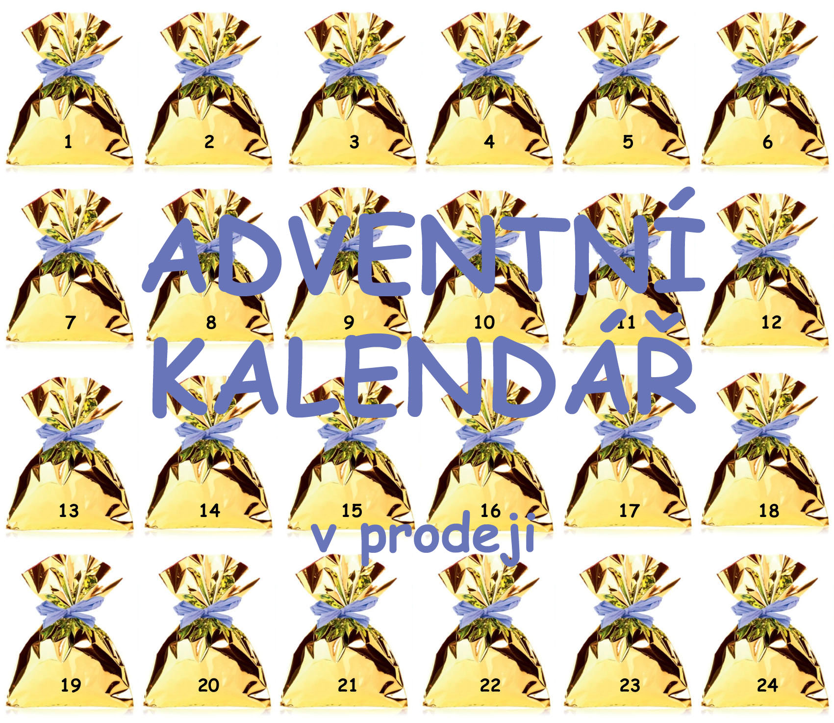 Adventní kalendáře v prodeji! Vybírat můžete mezi klasickým a z ručně barvených přízí.