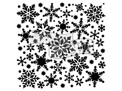 sablona 6 x6 snowflakes mini