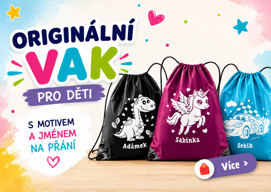 Vaky pro děti s potiskem