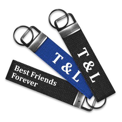 Hravatuzka klicenka s inicialy a textem 7