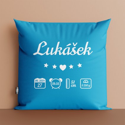 Hrava tuzka polstar k narozeni miminka modry 4