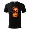 Hravatuzka tricko halloween detske carodejka cerna
