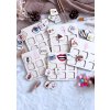 Dřevěná didaktická Montessori pomůcka - Smysly