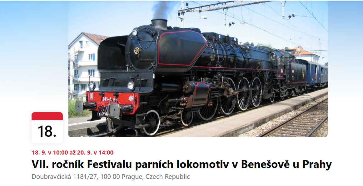 Festival parních lokomotiv v Benešově: točna, depo a desítky vlaků