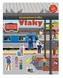 Samolepková knížka Vlaky