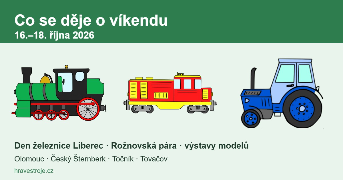Co se děje o víkendu 16.–18. října 2026