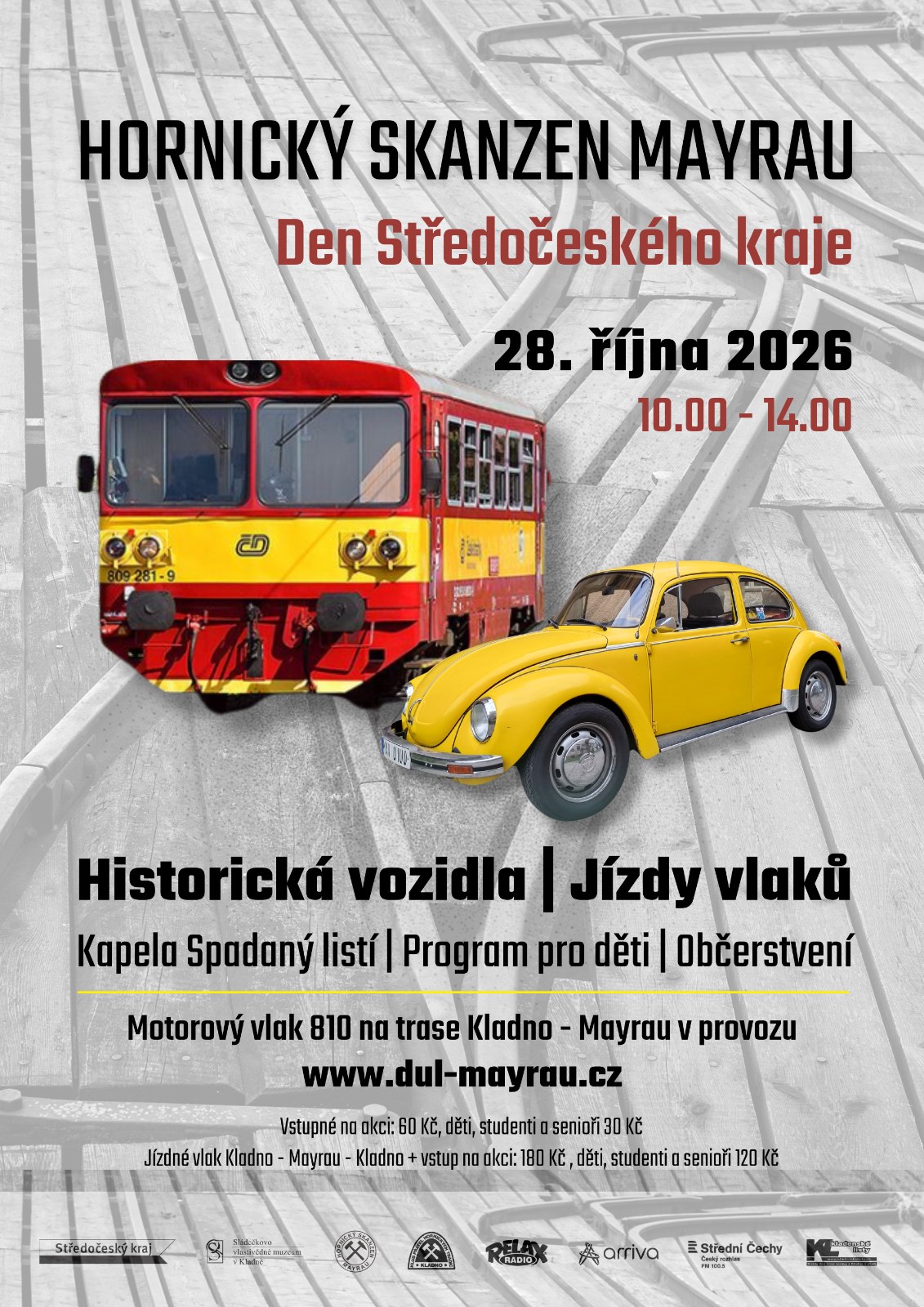 Plakát Den Středočeského kraje na Mayrovce 28. 10. 2026