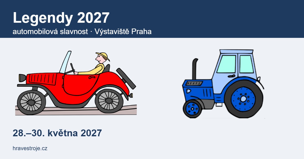 Legendy 2027 – automobilová slavnost na Výstavišti Praha