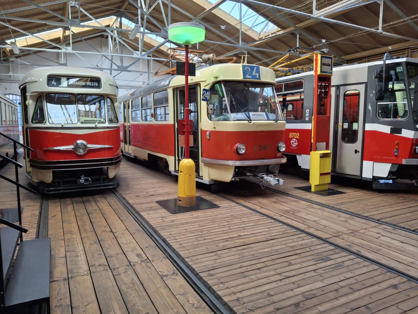 Tramvaje Tatra T v Muzeu MHD Střešovice