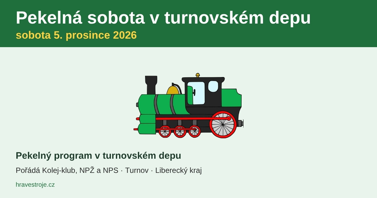 Pekelná sobota v turnovském depu 5. 12. 2026