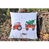 Polštář s traktorem vánoční 2