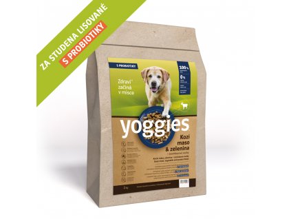 Yoggies Hypoalergenní granule s kozím masem, lisované za studena