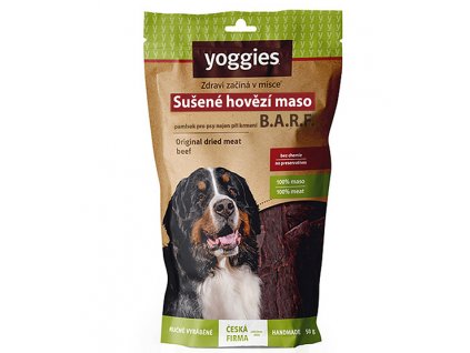 Yoggies Susene maso prouzky pamlsky Hovezi 50g