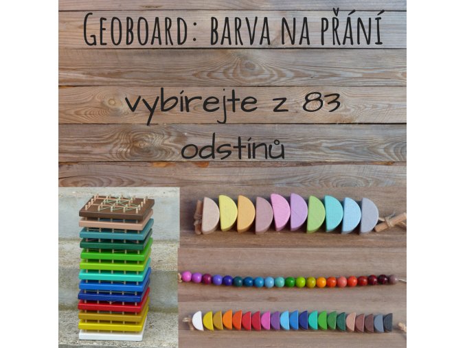 Geoboard - barva na přání