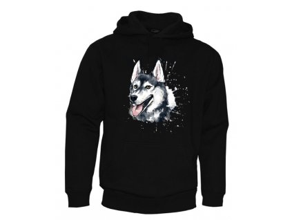 mikina černá husky eshop