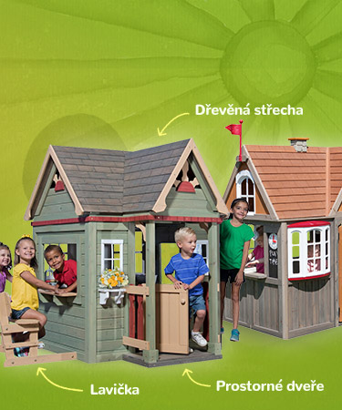 Perfektně vybavené dětské domečky