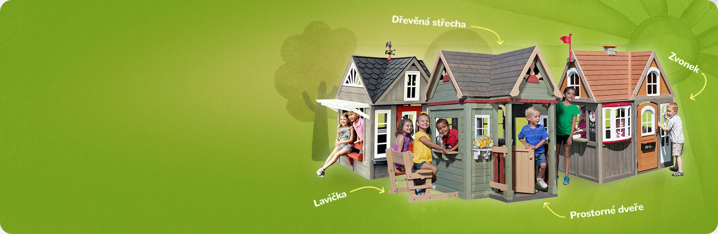 Perfektně vybavené dětské domečky
