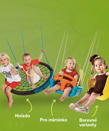 Dětské závěsné houpačky a sítě